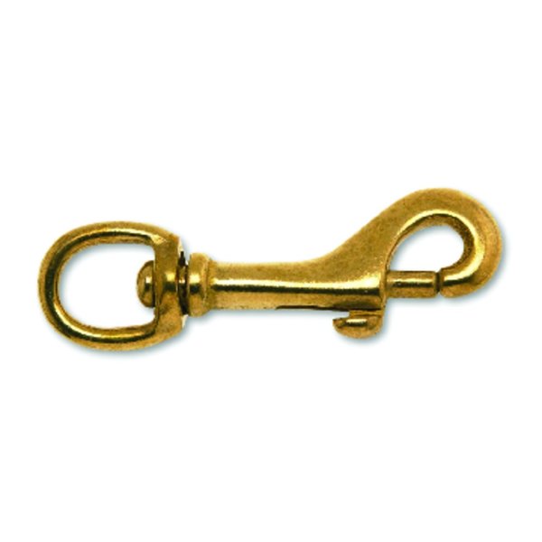Campbell Chain & Fittings Campbell 3/8 in. D X 2-15/16 in. L Polished Bronze Bolt Snap 80 lb T7625604